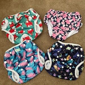 Reusable Swim Diapers Set